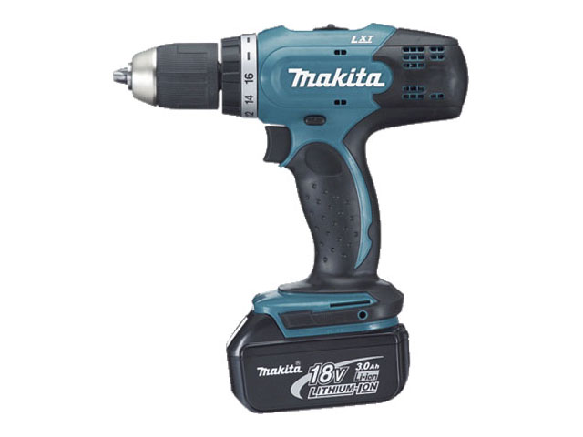 Makita DHP453RFE, Дрель-шуруповерт аккумуляторная ударная,18 В/2х3 Ач Li-ion, 0-400\1300об\м, 42\27Нм, кейс - фото1 Makita DHP453RFE, Дрель-шуруповерт аккумуляторная ударная,18 В/2х3 Ач Li-ion, 0-400\1300об\м, 42\27Нм, кейс - фото1
