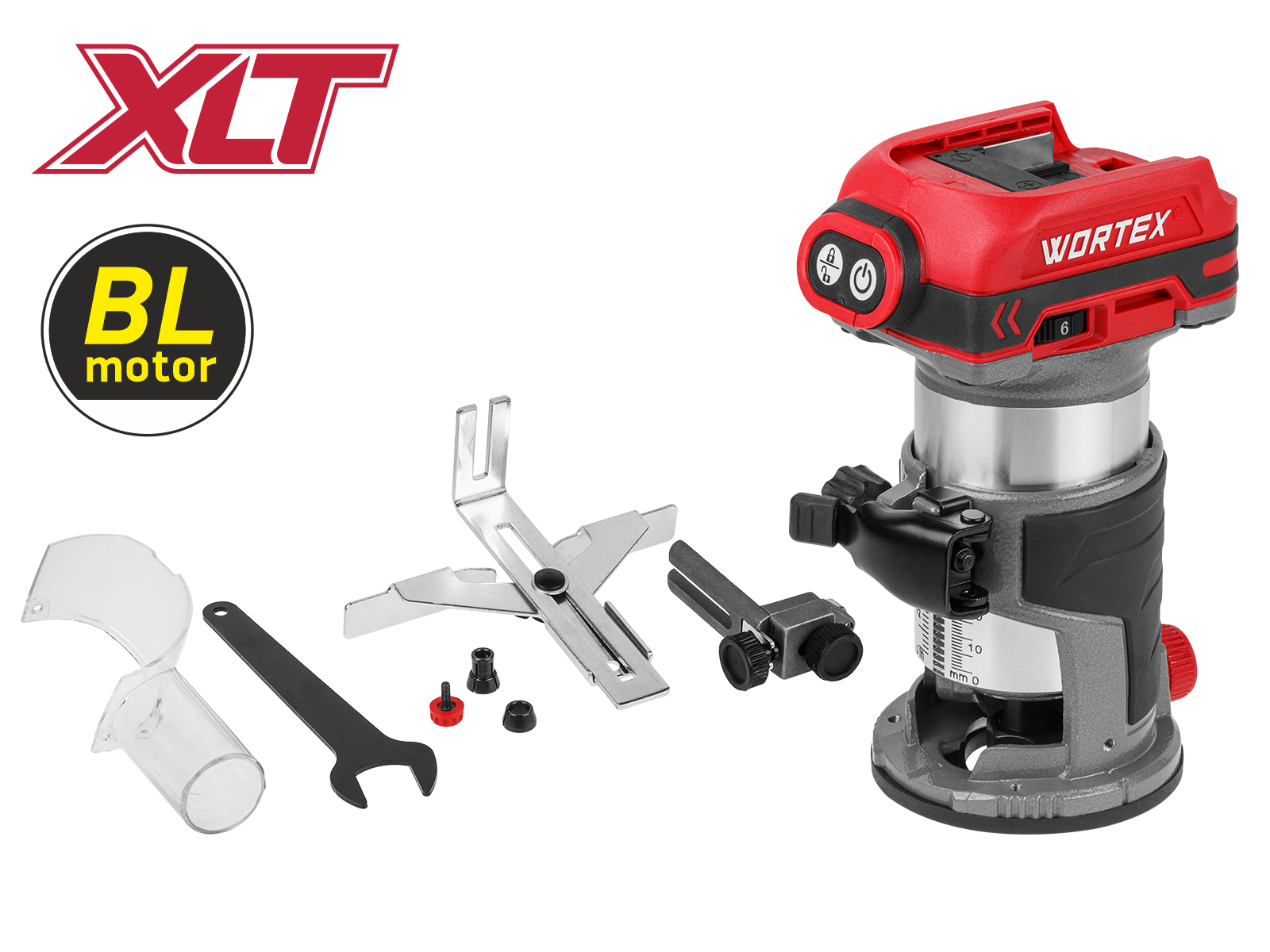 Аккум. фрезер кромочный WORTEX CMM 1835-1 в кор. ALL1 XLT SOLO БЕСЩЕТ., 18 В, цанга 6/8, рег. об. - фото1 Аккум. фрезер кромочный WORTEX CMM 1835-1 в кор. ALL1 XLT SOLO БЕСЩЕТ., 18 В, цанга 6/8, рег. об. - фото1