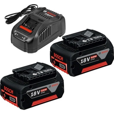 Bosch 1.600.A00.B8J, Аккумулятрный набор, Аккумуляторы 2 шт GBA 18V 5.0 Ah и Зарядное GAL 1880 CV Professional - фото1 Bosch 1.600.A00.B8J, Аккумулятрный набор, Аккумуляторы 2 шт GBA 18V 5.0 Ah и Зарядное GAL 1880 CV Professional - фото1