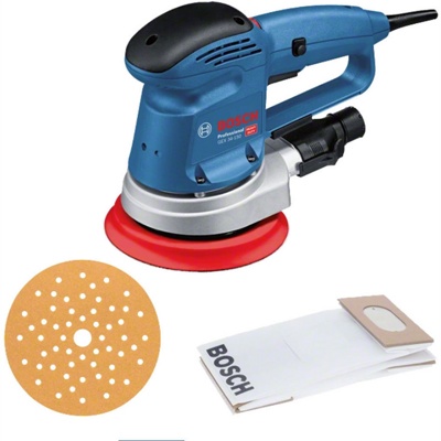 Bosch GEX 34-150 (0.601.372.800), эксцентриковая шлифмашина - фото1 Bosch GEX 34-150 (0.601.372.800), эксцентриковая шлифмашина - фото1
