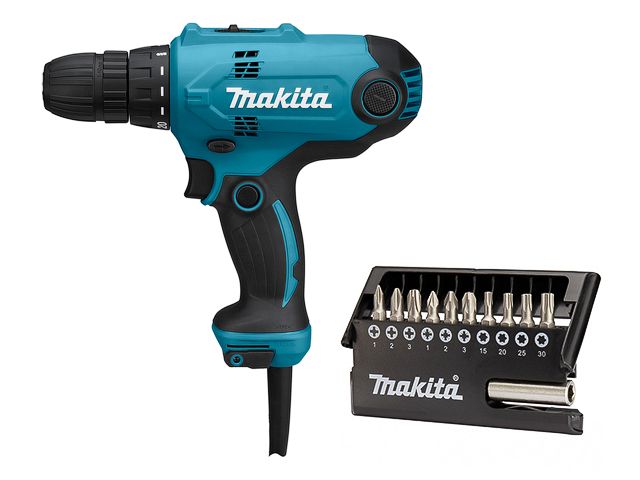 Шуруповерт электрический Makita DF0300X2 (320 Вт / 56 Nm) + набор бит 11 шт (D-30651) Шуруповерт электрический Makita DF0300X2 (320 Вт / 56 Nm) + набор бит 11 шт (D-30651)