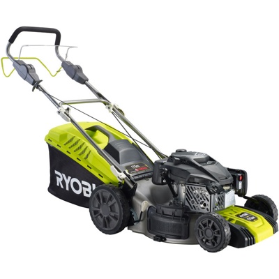 Ryobi RLM46175Y, Газонокосилка бензо самоходная, Yamaha OHC 175, 2,8 кВт/3,8 лс, 4-в-1, 31 кг - фото2 Ryobi RLM46175Y, Газонокосилка бензо самоходная, Yamaha OHC 175, 2,8 кВт/3,8 лс, 4-в-1, 31 кг - фото2