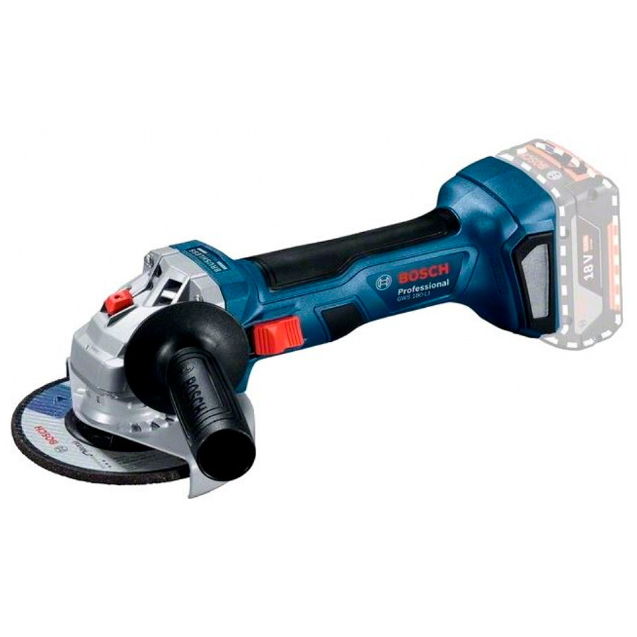 Углошлифмашина аккумуляторная Bosch GWS 180-LI Professional (0.601.9H9.020) без АКБ и ЗУ  Коробка