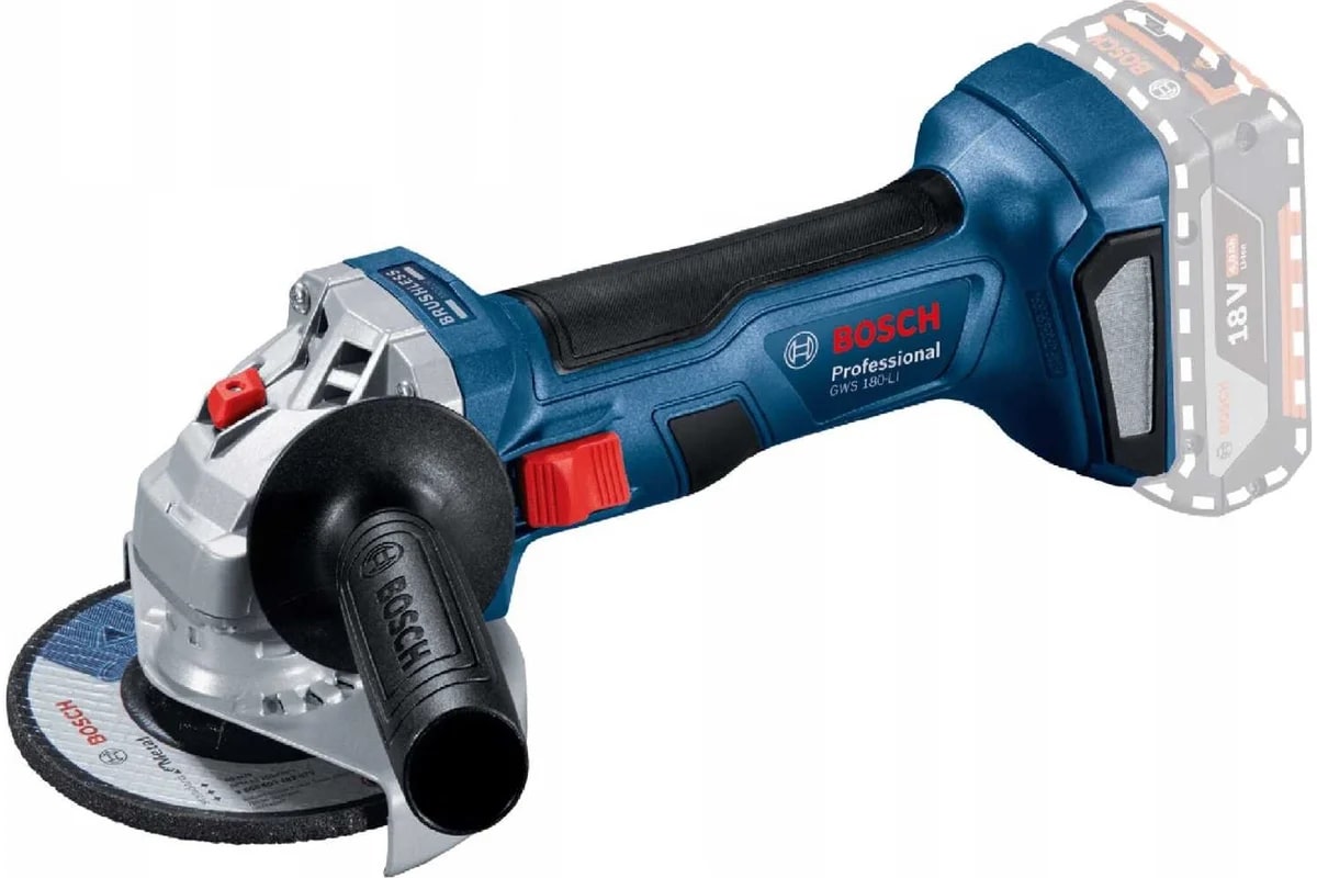 Углошлифмашина Bosch GWS 180-LI (1акк 4,0 A/h) GAL 18V-40 чемодан 0.601.9H9.025