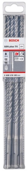 Bosch 10 Бур SDS Plus-7X  д/арм.бетона 8x200x265мм (2.608.576.183), - фото1