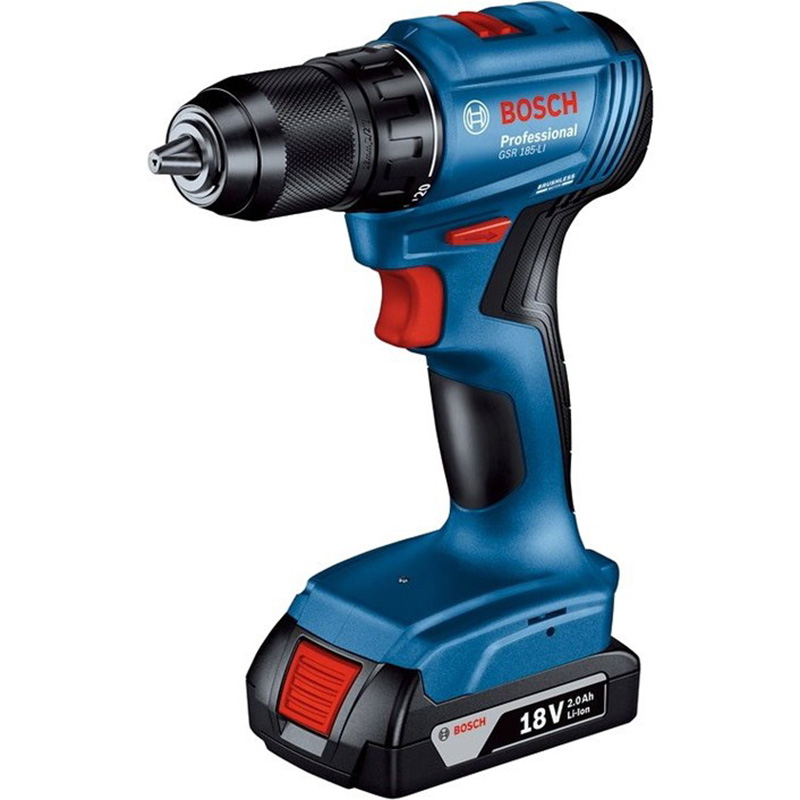 Дрель-шуруповерт аккум Bosch GSR 185-LI Professional (0.601.9K3.000) 2*2.0 Ah, Case