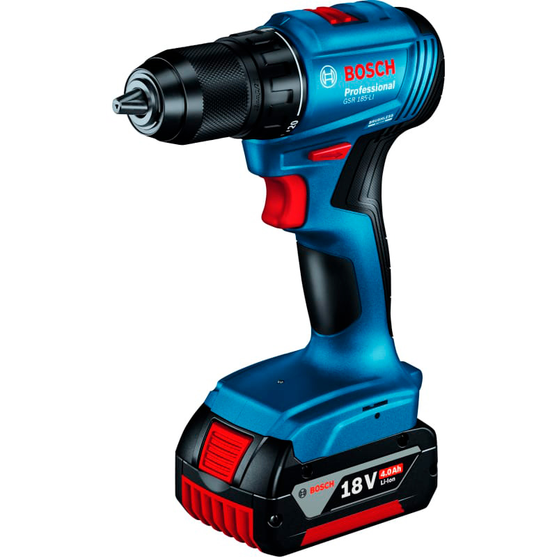 Дрель-шуруповерт аккум Bosch GSR 185-LI 0.601.9K3.005, 1*4.0 Ah, Bag