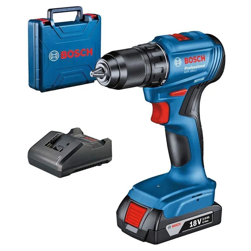 Шуруповёрт Bosch GSR 185-LI аккумуляторный (50Nm /1*2,0Ah / BL / Кейс), 0.601.9K3.001, 0.601.9K3.001 - фото1 Шуруповёрт Bosch GSR 185-LI аккумуляторный (50Nm /1*2,0Ah / BL / Кейс), 0.601.9K3.001, 0.601.9K3.001 - фото1