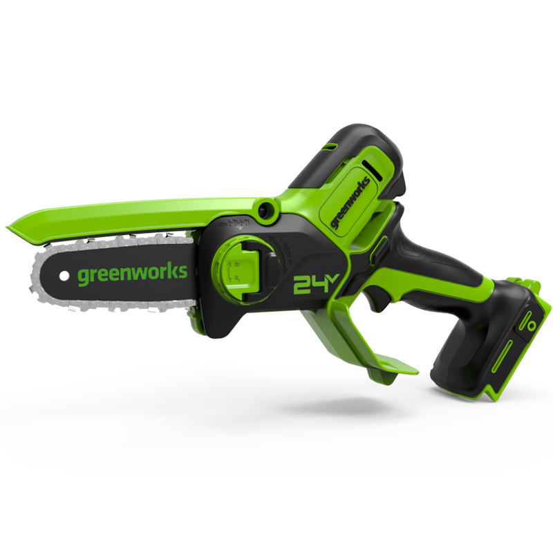 Greenworks G24MCS10 (2008207), Цепная мини пила аккумуляторная Арт. 2008207, 24V, 10см, без АКБ и ЗУ