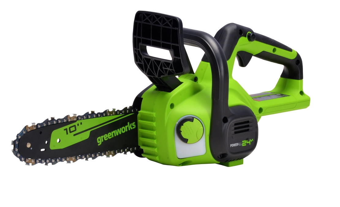 Greenworks G24CS25K2 (2007707UA), Цепная пила аккумуляторная Арт. 2007707UA, 24V, 25см, c 1хАКБ 2Ач и ЗУ