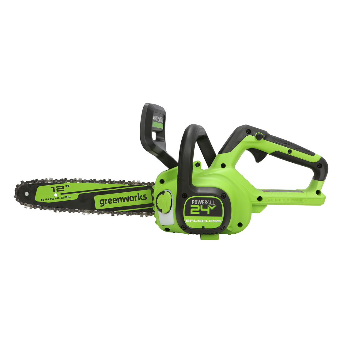 Greenworks GD24CS30 (2007007), Цепная пила аккумуляторная Арт. 2007007, 24V, 30см, бесщеточная, без АКБ и ЗУ
