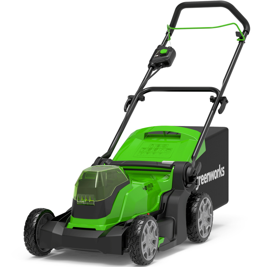 Газонокосилка аккумуляторная Greenworks 24V*2 G24X2LM41K2x (с 2хАКБ 4Ач и ЗУ) 41 см, Greenworks 2512607UD
