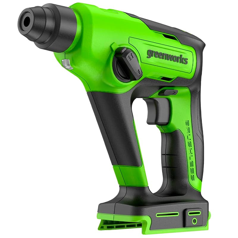 Greenworks GD24SDS1 (3803107), Перфоратор аккумуляторный бесщеточный Арт. 3803107, 1,2 ДЖ, 24V, без АКБ и ЗУ