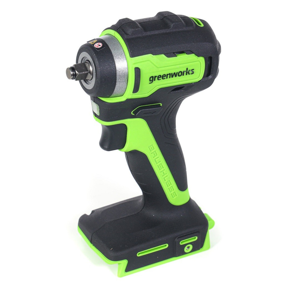 Greenworks G24IW200 (3803607), Гайковерт ударный аккумуляторный Арт. 3803607, 24V, 200 Нм, бесщеточный, без АКБ и ЗУ