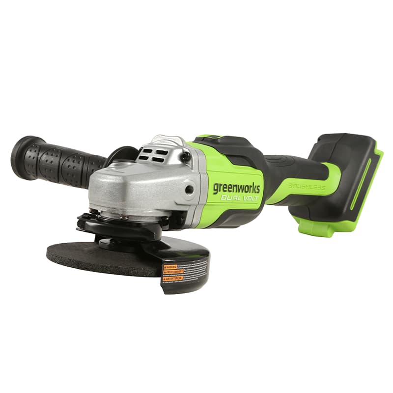 Greenworks GD24AGK2 (3200207UA), Угловая шлифовальная машина, аккумуляторная Арт. 3200207UA, 24V,  бесщеточная, c 1хАКБ 2 Ач и ЗУ в сумке