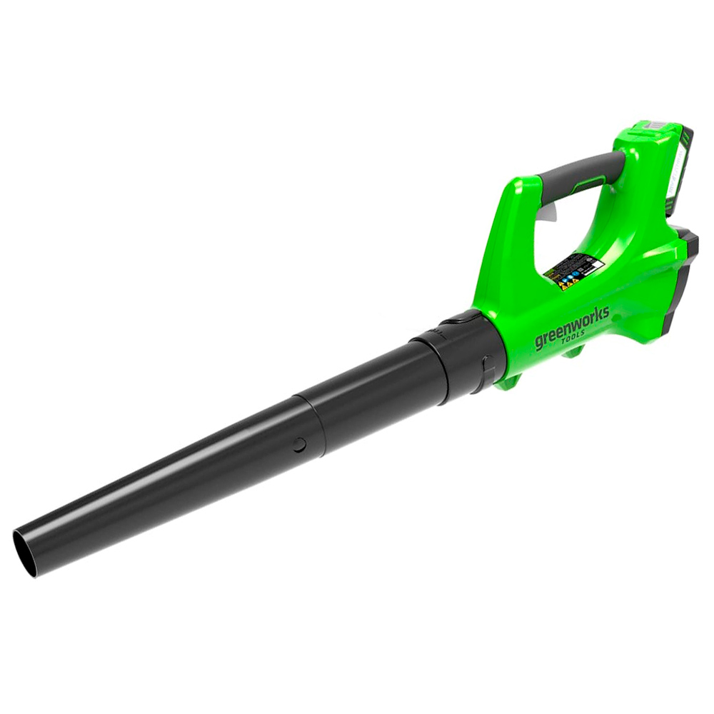 Воздуходув аккумуляторный Greenworks G24ABK2 2404807UA (с 1-им АКБ) 24V (1хАКБ 2Ач и ЗУ) Воздуходув аккумуляторный Greenworks G24ABK2 2404807UA (с 1-им АКБ) 24V (1хАКБ 2Ач и ЗУ)