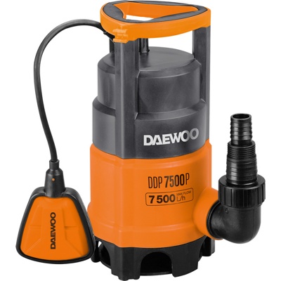 DAEWOO DDP 7500P, Насос дренажный, 500Вт, 7500 л/час, подъем 7м, огружение 5м, размер частиц 35 мм, вес 4 кг. - фото1 DAEWOO DDP 7500P, Насос дренажный, 500Вт, 7500 л/час, подъем 7м, огружение 5м, размер частиц 35 мм, вес 4 кг. - фото1