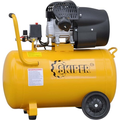 SKIPER AR100V, Воздушный компрессор, 400 л/мин, 8 атм, 100 л, 220 В, 2.2 кВт фото-3