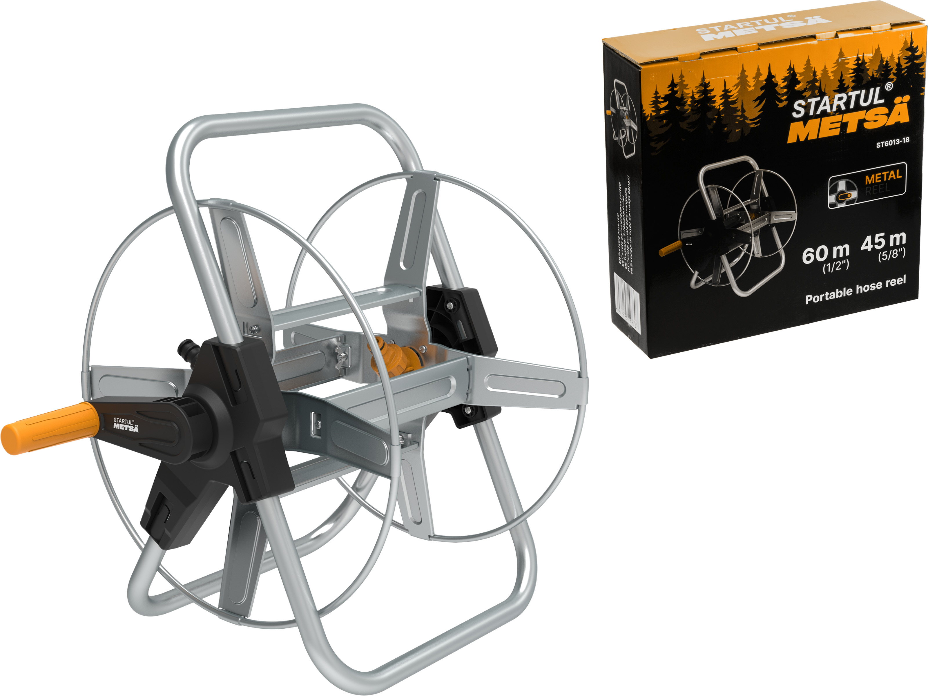 Катушка для шланга 1/2"/60м STARTUL METSA (ST6013-18) - фото1 Катушка для шланга 1/2"/60м STARTUL METSA (ST6013-18) - фото1