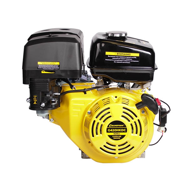 CHAMPION G420HKDC, Двигатель бензин., с гор.валом 15л.с/11 кВт, диам. 25 мм, выход вала 62,5,  шпонк, выход 12В/60Вт - фото1