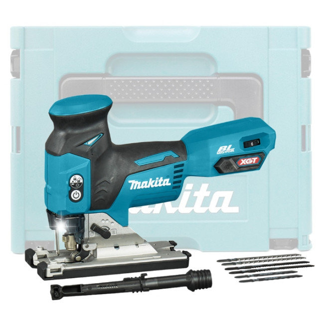 Makita JV001GZ01, XGT Лобзик  аккумуляторный (40V / без АКБ и ЗУ / BL / Soft no Load / MakPac 3)