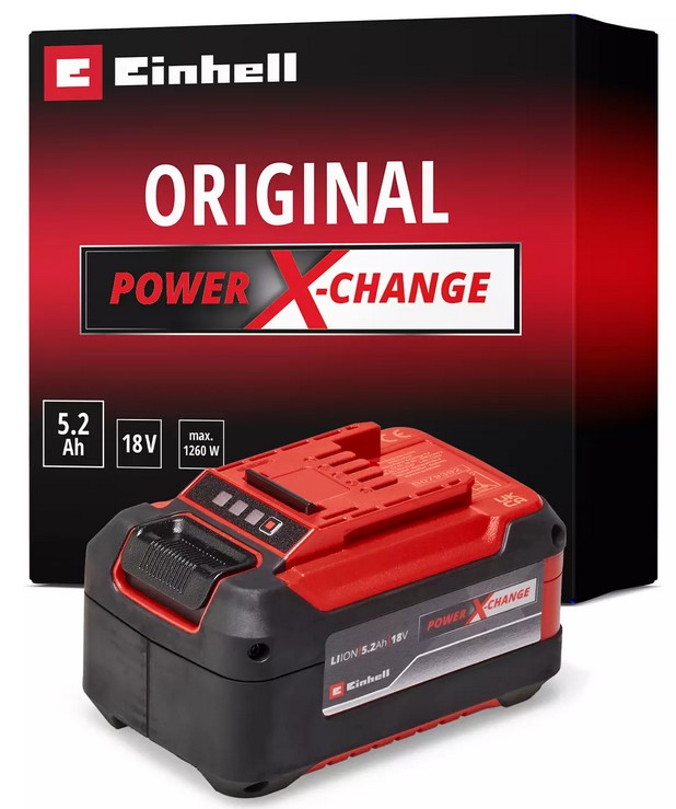 4511437 Аккумулятор Einhell Plus 18V, 5,2 Ач, Li-Ion PXC - фото1