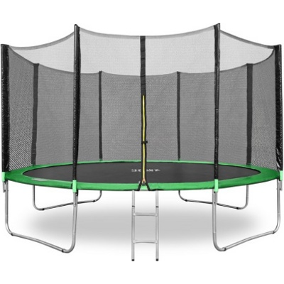 Батут Happy Jump 14ft PRO (435см) с внешней сеткой и лестницей Батут Happy Jump 14ft PRO (435см) с внешней сеткой и лестницей