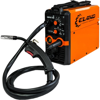 Eland COMPACT-200, Сварочный полуавтомат (MIGMAGMMA), 5.5 кВт, 40-200А, 220В, 11 кг фото-5