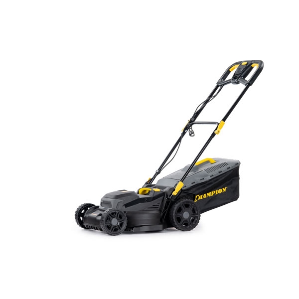 CHAMPION EM4018, Газонокосилка электрическая, 1,8 кВт, травосб.40 л, ширина 400 мм 25-75 мм