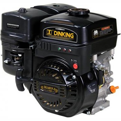 DINKING DK200 (Q shaft), Двигатель бензиновый, 6,5 лс/4,78 кВт, вал 19 мм, ручной стартер - фото1