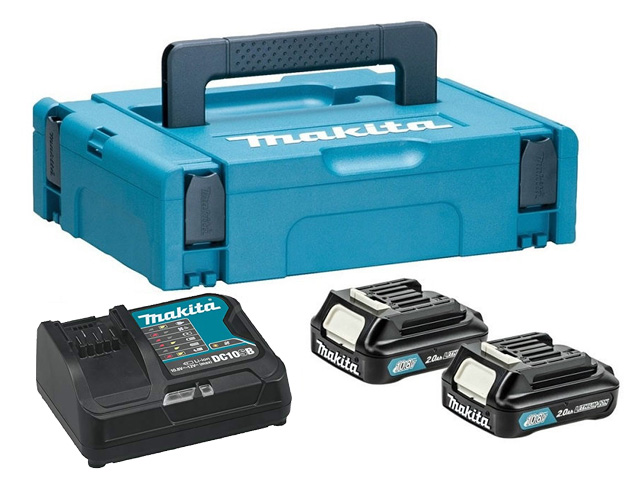 Аккумуляторный блок 10,8/12В 2х2.0 Ah и зарядное DC10SB MakPac, MAKITA - фото1