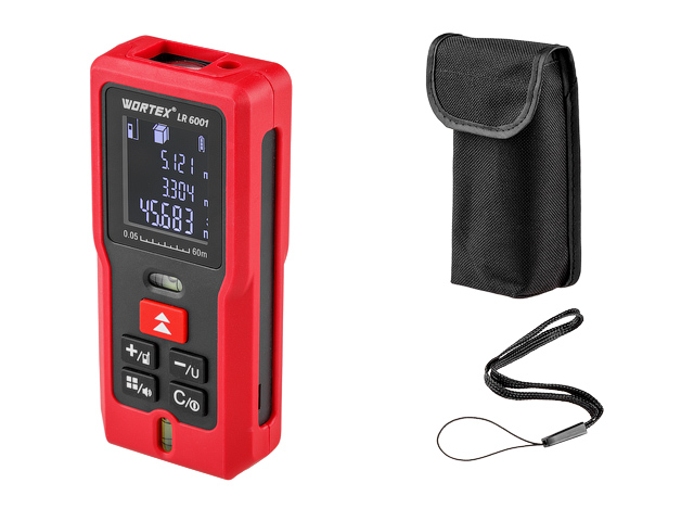 Дальномер лазерный WORTEX LR 6001 в кор., 0.05 - 60 м, +/- 2 мм/м - фото1