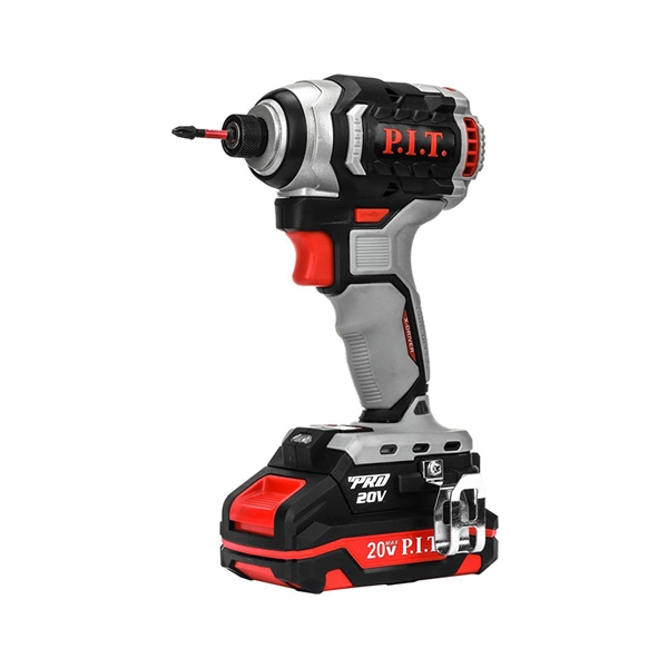 P.I.T. PSD20H-170A/1, Винтоверт IMPACT аккум. бесщёточный, 20 В, 170 Нм, 3 ск, 1 акб 2Ач, ЗУ, HEX 1/4" - фото1