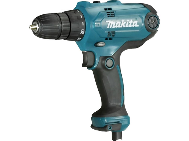 Makita HP0300, Дрель-шуруповерт cетевая ударная, 320 Вт, БЗП 10мм, 0-450/0-1500 об/мин, 1.3кг, коробка (Makita HP 0300) - фото1 Makita HP0300, Дрель-шуруповерт cетевая ударная, 320 Вт, БЗП 10мм, 0-450/0-1500 об/мин, 1.3кг, коробка (Makita HP 0300) - фото1