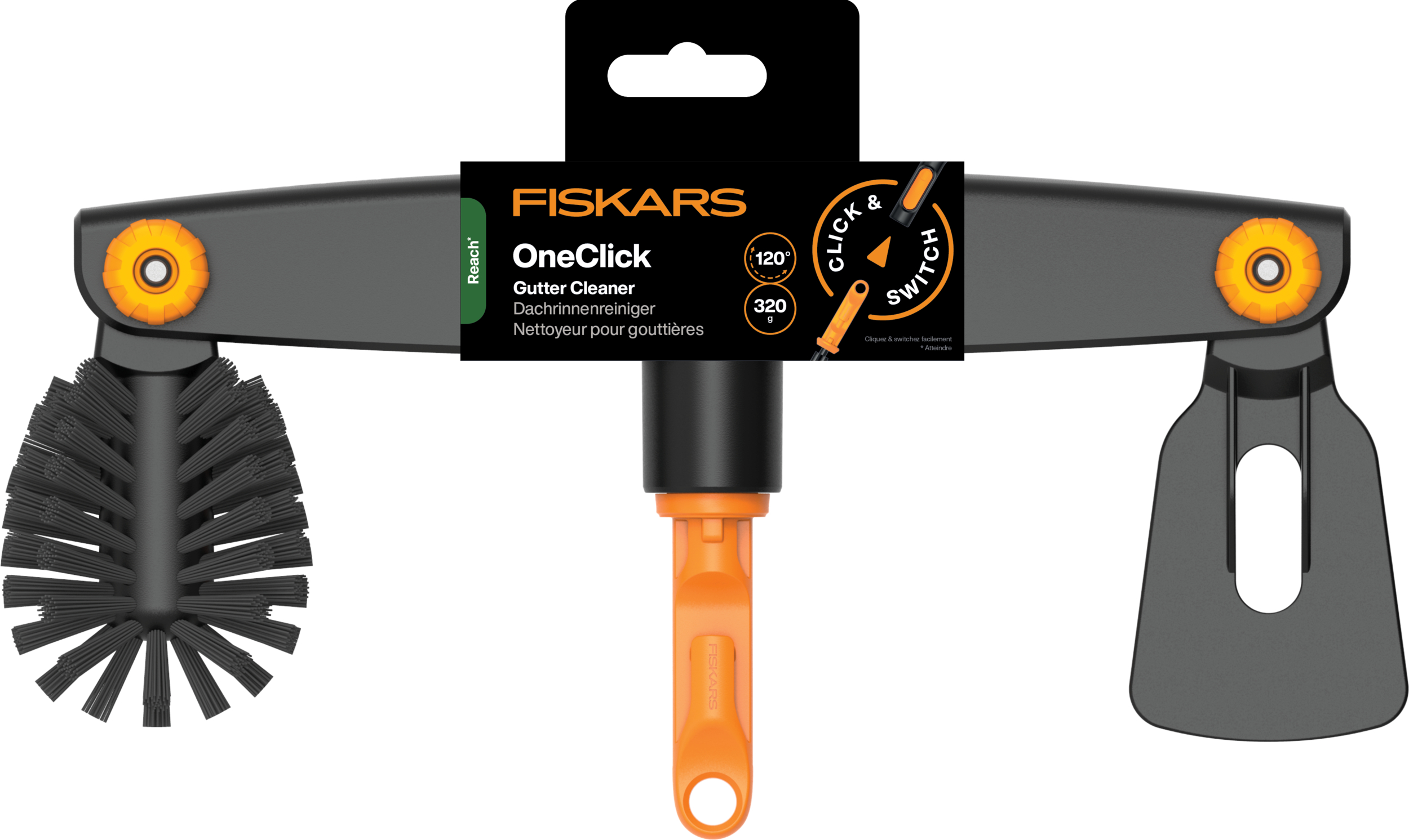 Насадка-очиститель для желобов OneClick FISKARS Насадка-очиститель для желобов OneClick FISKARS