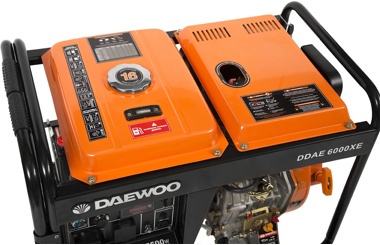 Daewoo DDAE6000XE, Генератор дизельный, 5.5 кВт, 10 л.с., 418 см3, 82 кг, арт 23568 - фото2