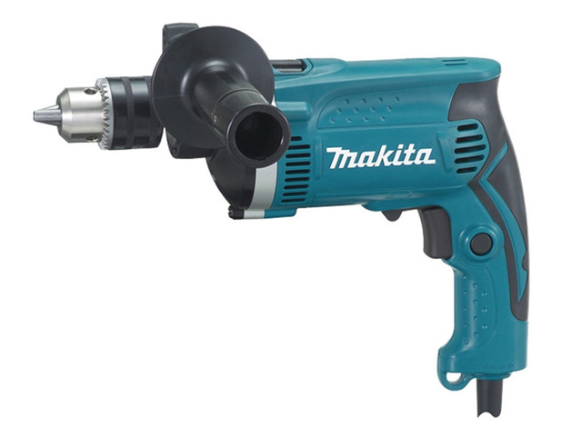 Makita HP1630, Ударная дрель, 710 Вт, 3200 об/мин, 16 мм, реверс, ключ - фото1 Makita HP1630, Ударная дрель, 710 Вт, 3200 об/мин, 16 мм, реверс, ключ - фото1