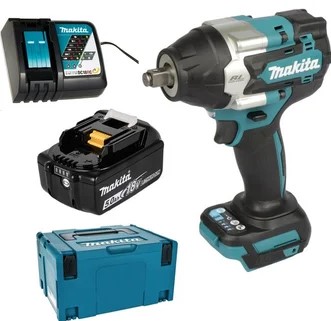 Гайковерт  MAKITA DTW700RT1J  аккумуляторный  (18V / 1*5,0Ah / 700Nm_1/2" / MakPac 2)
