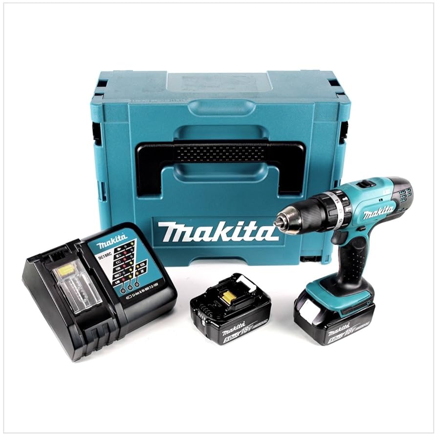 Аккум. ударная дрель-шуруповерт MAKITA DHP453RTJ MAKPAC (MAKITA DHP 453 RTJ)