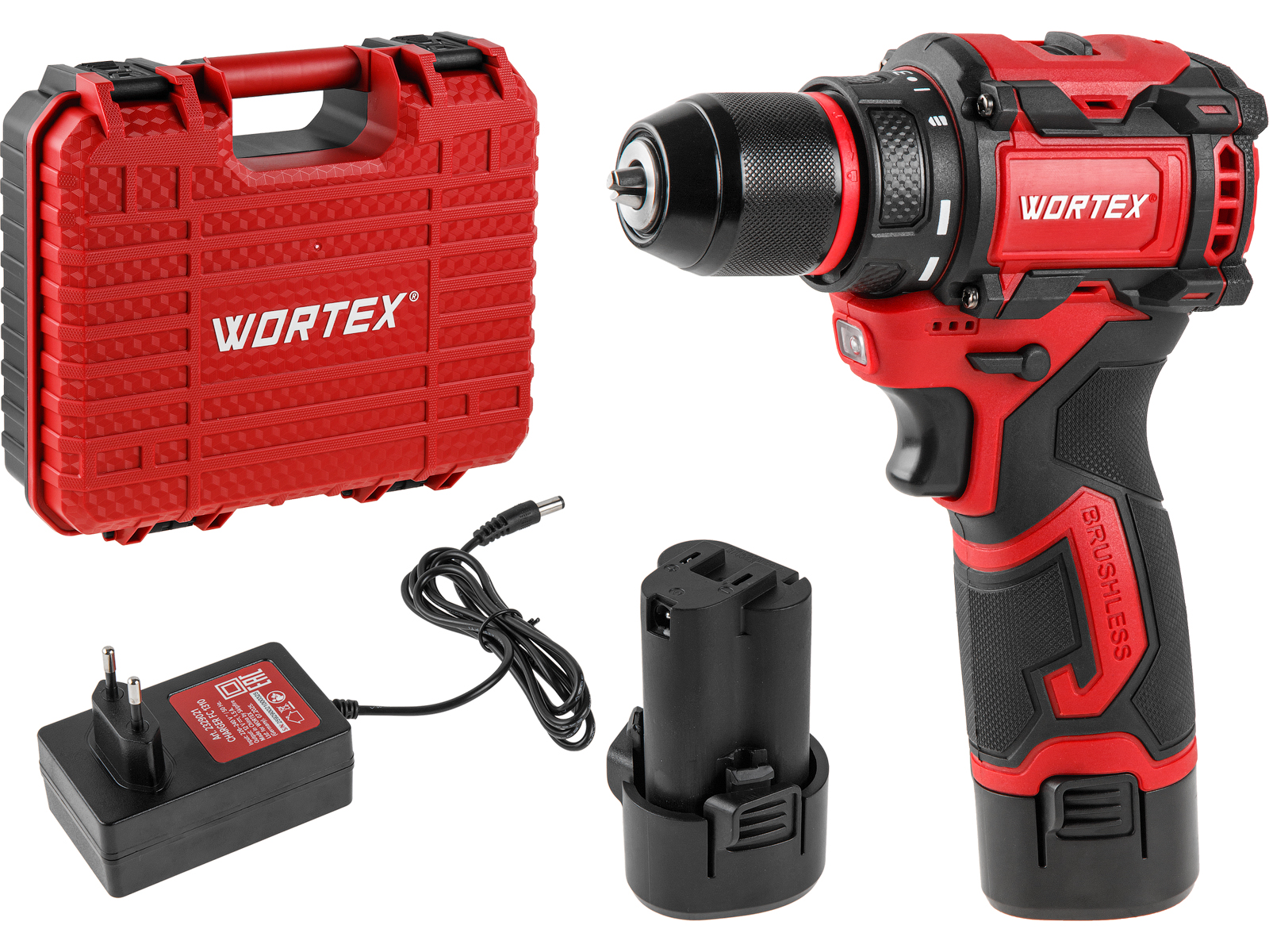Аккум. дрель-шуруповерт WORTEX BD 1213-1 Dli в чем. 12 В, 40 Н*м, 2х2 А*ч, БЗП 10 мм - фото1 Аккум. дрель-шуруповерт WORTEX BD 1213-1 Dli в чем. 12 В, 40 Н*м, 2х2 А*ч, БЗП 10 мм - фото1
