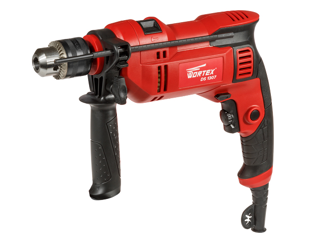 Дрель ударная WORTEX DS 1307 в кор. 750 Вт, 1 скор, 26 мм в дер. - фото1 Дрель ударная WORTEX DS 1307 в кор. 750 Вт, 1 скор, 26 мм в дер. - фото1