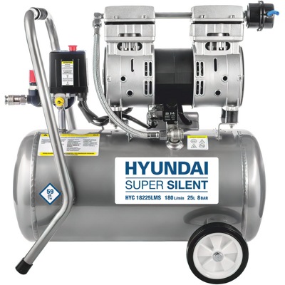 Компрессор воздушный поршневой безмасляный Hyundai HYC18225LMS