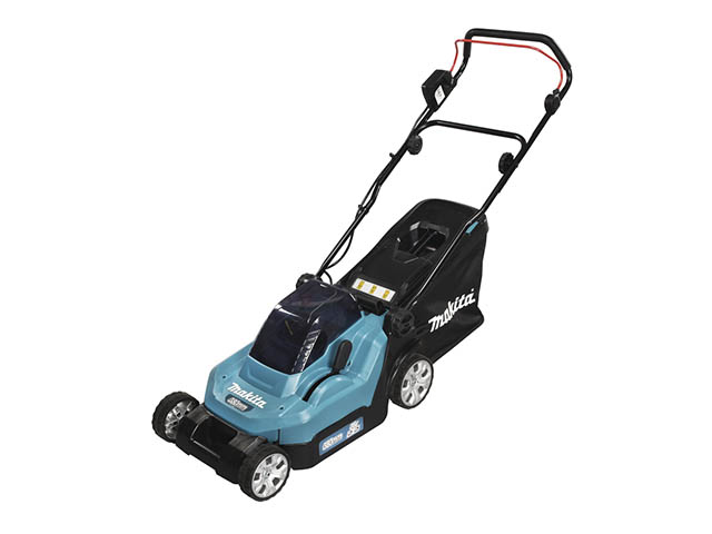 Makita DLM382Z, Газонокосилка аккумуляторная (36В/2х18В, ширина 38см, травосборник40л, 2 в 1, без акк и ЗУ)