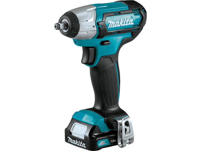 Makita TW140DWAE, Гайковерт аккумуляторный ударный,10.8В/2Ач Li-ion х 2, 0-3200 у\м, 135Нм, 3/8", M5-M12