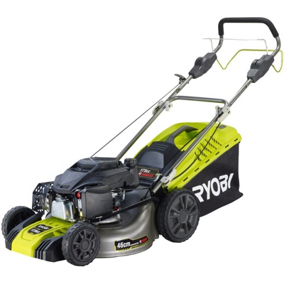 Ryobi RLM46175Y, Газонокосилка бензо самоходная, Yamaha OHC 175, 2,8 кВт/3,8 лс, 4-в-1, 31 кг - фото1 Ryobi RLM46175Y, Газонокосилка бензо самоходная, Yamaha OHC 175, 2,8 кВт/3,8 лс, 4-в-1, 31 кг - фото1
