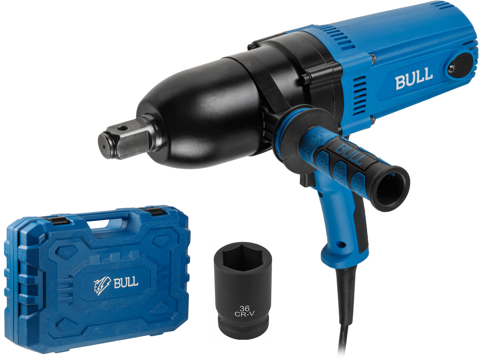 Гайковерт ударный электрический BULL CW 1210 в чем. 1050 Вт, 1200 Н*м, 1" - фото1