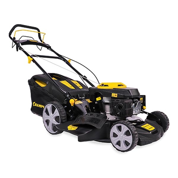 CHAMPION LM4627 Газонокосилка самоходная, 2,6кВт3,5 лс, травосбор. 60л., шир.захвата 460мм.,25-75мм., 3в1 - фото1
