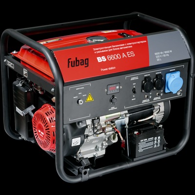 FUBAG BS 6600 A ES, Бензогенератор, 6,5/6,0 кВА, эл.стартер,  работа 8 ч (нагрузка 3/4), розетки, 2х16А, 1х32А, вес 88 кг - фото1
