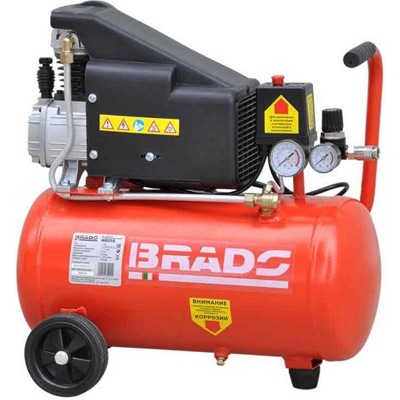 Воздушный компрессор Brado AR25S (до 180 л/мин, 8 атм, 25 л, 230 В, 1.50 кВт)