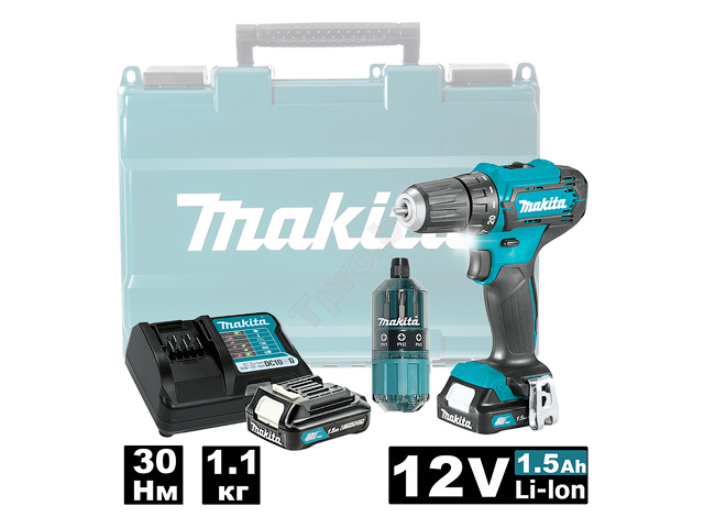 MAKITA DF333DAX13 Шуруповерт аккумуляторный (2*2.0Ah, 30 Нм) и набор бит D-31756 (10 битидержатель) MAKITA DF333DAX13 Шуруповерт аккумуляторный (2*2.0Ah, 30 Нм) и набор бит D-31756 (10 битидержатель)